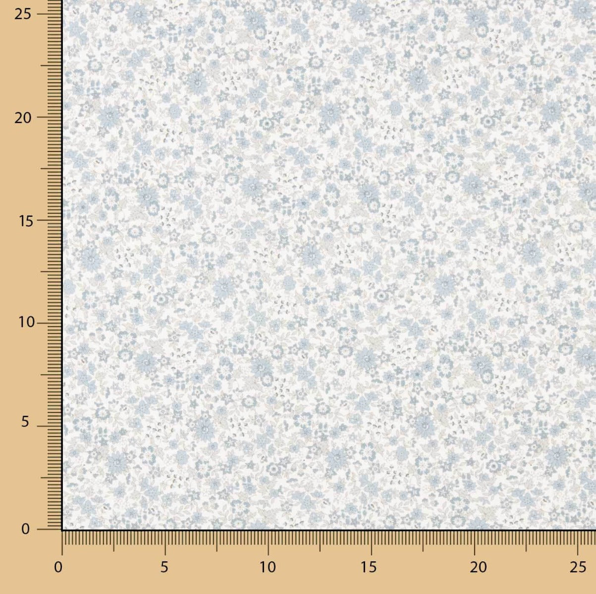 Batiste de coton à fleurs brumeuses - Ribes y Casals