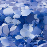 Georgette Paillettes Boules Maxi Bleu - Ribes y Casals