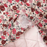 Coton matelassé Viyella – Fleurs cramoisies - Ribes y Casals