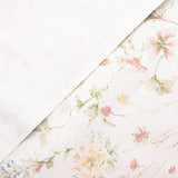 Nappe en plastique imprimée floral, douce en beige clair - Ribes y Casals