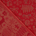 Toile Jacquard Noël Lurex Rouge - Ribes y Casals