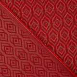Toile Jacquard Lágrima Lurex Rouge - Ribes y Casals