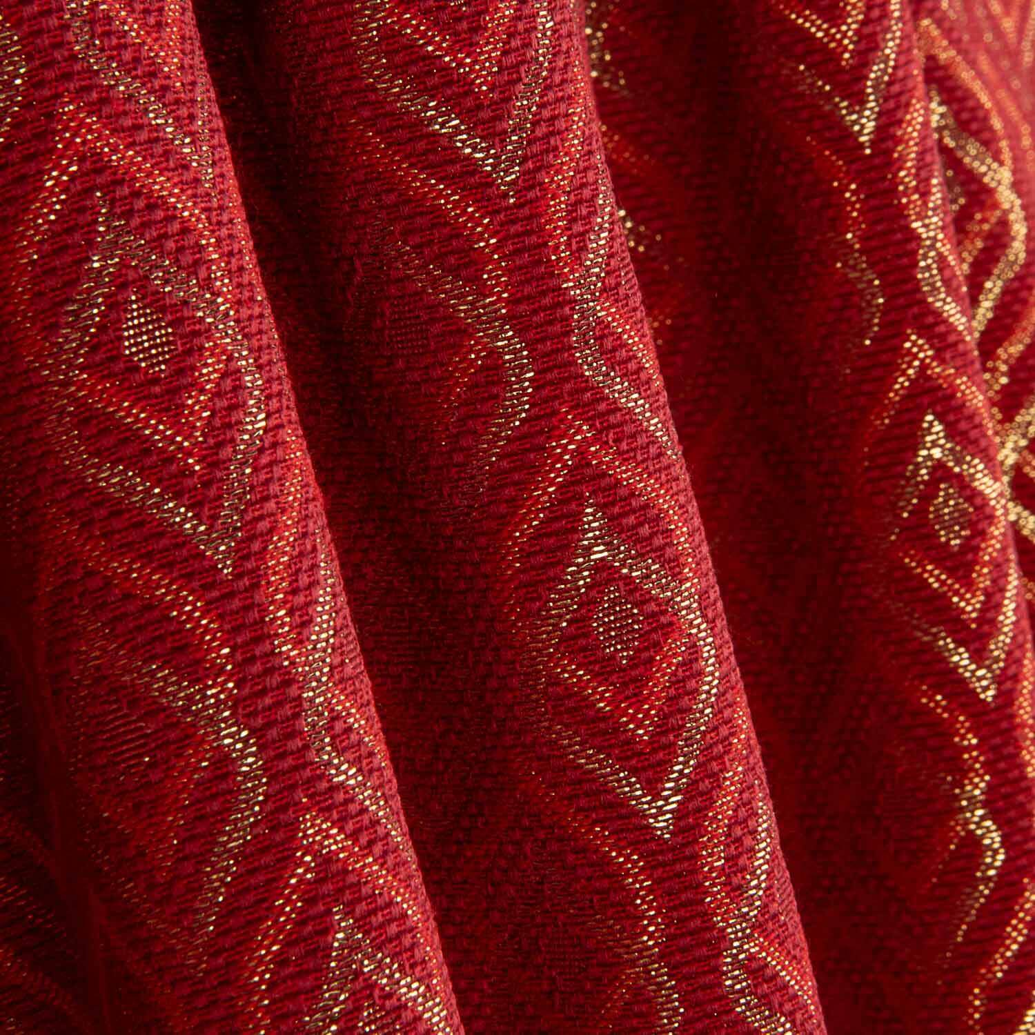 Toile Jacquard Lágrima Lurex Rouge - Ribes y Casals