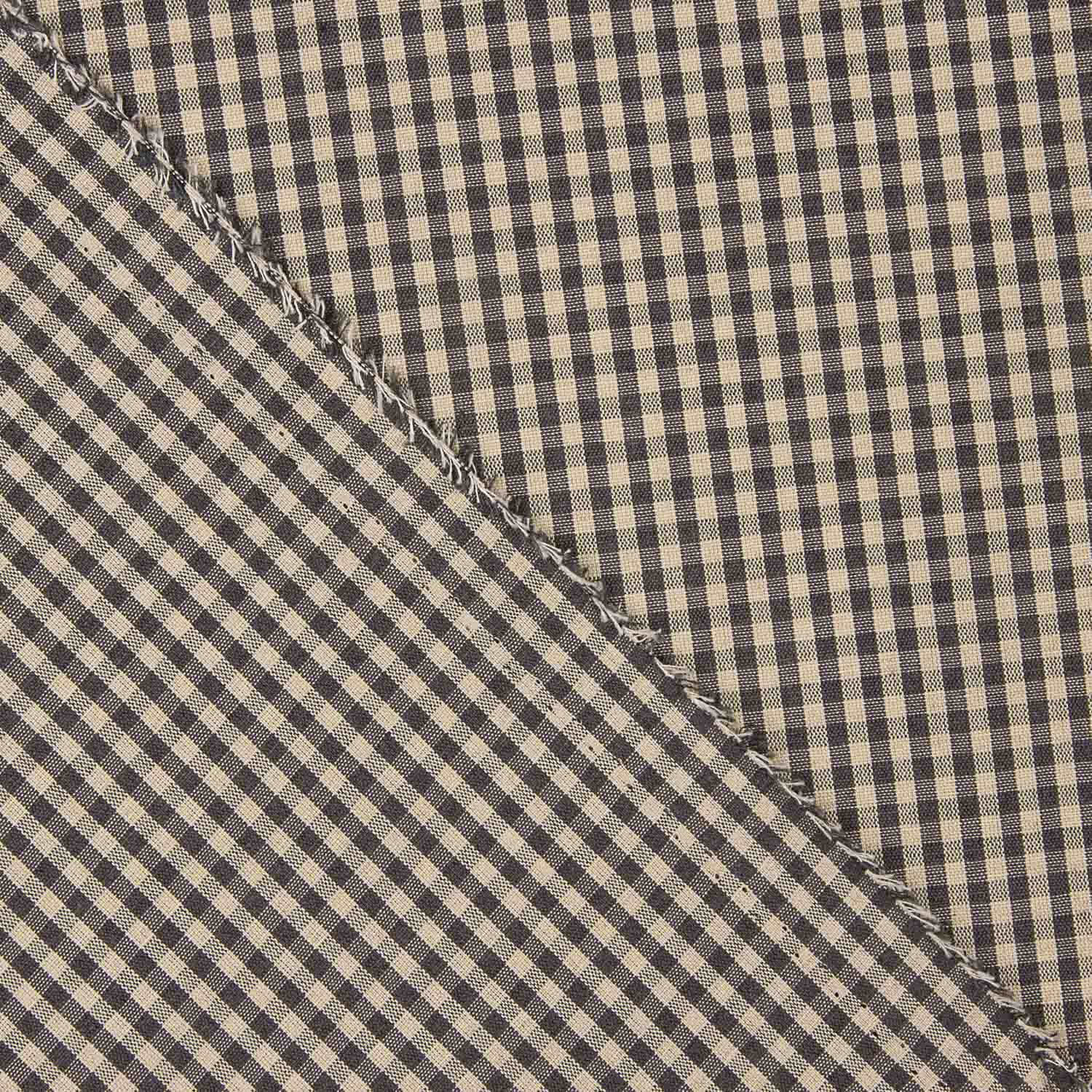 Vichy Coton Gris Foncé-Camel - Ribes y Casals