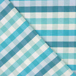 Toile fine à carreaux bleu-vert - Ribes y Casals