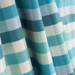 Toile fine à carreaux bleu-vert - Ribes y Casals