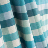 Toile fine à carreaux bleu-vert - Ribes y Casals