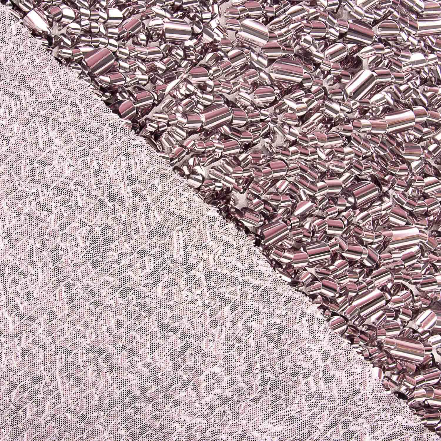 Paillettes Lycra Coquillages Taupe - Ribes y Casals