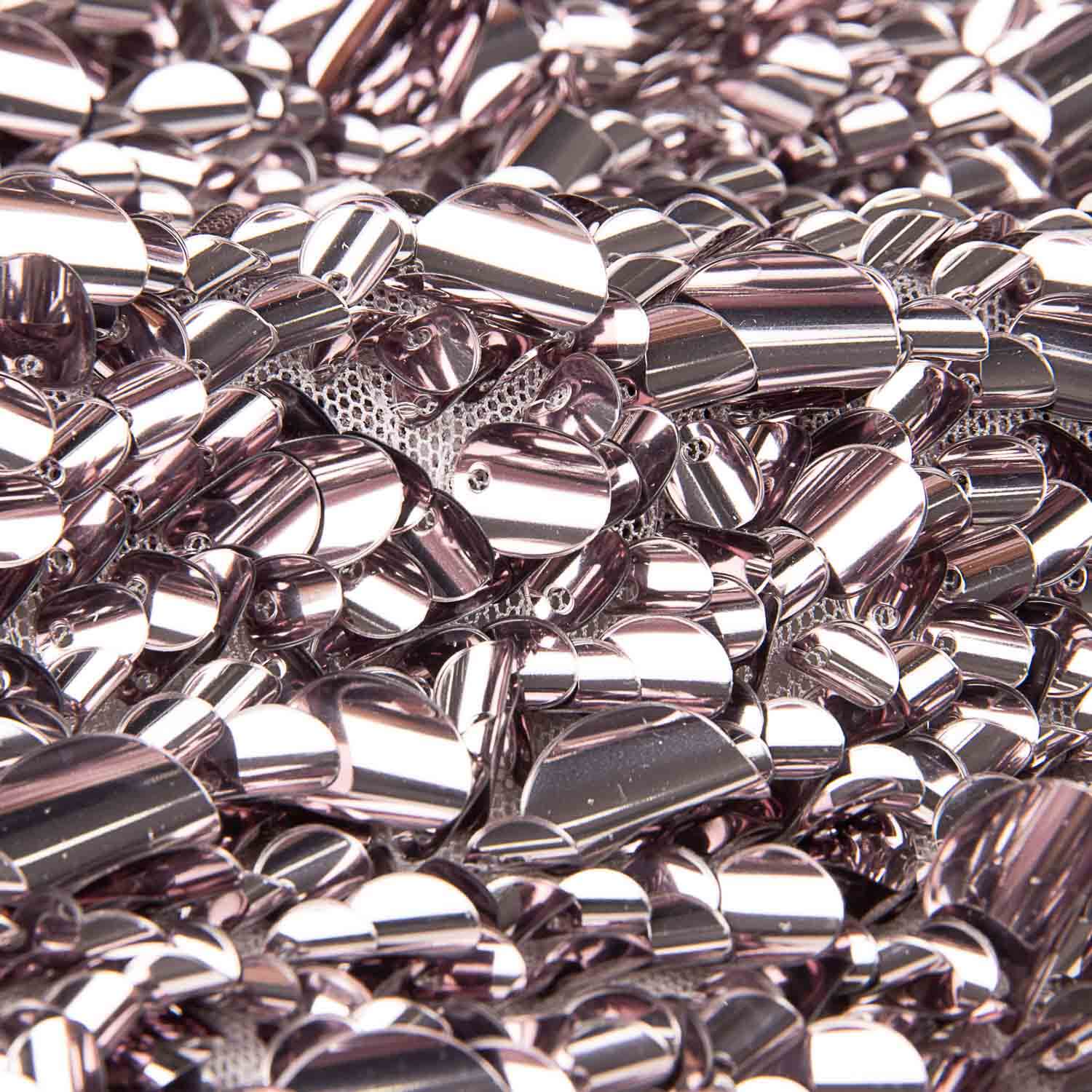 Paillettes Lycra Coquillages Taupe - Ribes y Casals