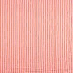 Mousseline double gaze rayée bicolore rouge - Ribes y Casals