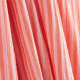 Mousseline double gaze rayée bicolore rouge - Ribes y Casals