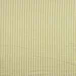Mousseline double gaze rayée bicolore verte - Ribes y Casals