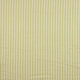 Mousseline double gaze rayée bicolore verte - Ribes y Casals