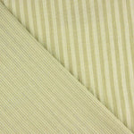 Mousseline double gaze rayée bicolore verte - Ribes y Casals
