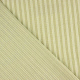 Mousseline double gaze rayée bicolore verte - Ribes y Casals