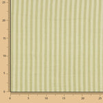 Mousseline double gaze rayée bicolore verte - Ribes y Casals