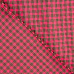 Tissu Seersucker à carreaux vichy rose et gris - Ribes y Casals
