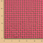 Tissu Seersucker à carreaux vichy rose et gris - Ribes y Casals