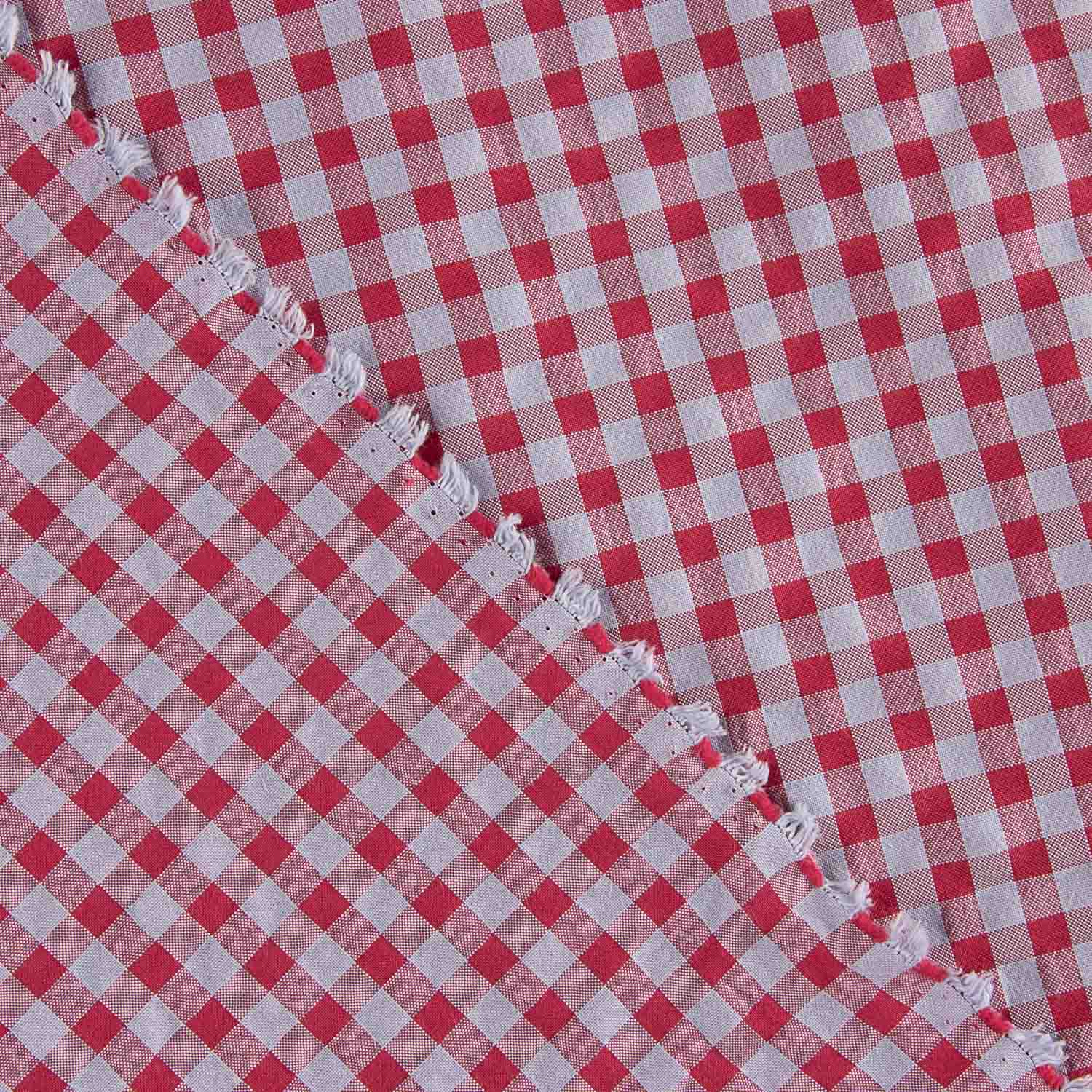 Seersucker à carreaux vichy rose et bleu - Ribes y Casals