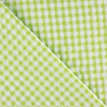 Seersucker à carreaux Vichy vert citron - Ribes y Casals