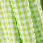 Seersucker à carreaux Vichy vert citron - Ribes y Casals