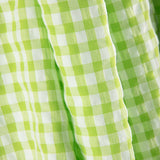 Seersucker à carreaux Vichy vert citron - Ribes y Casals