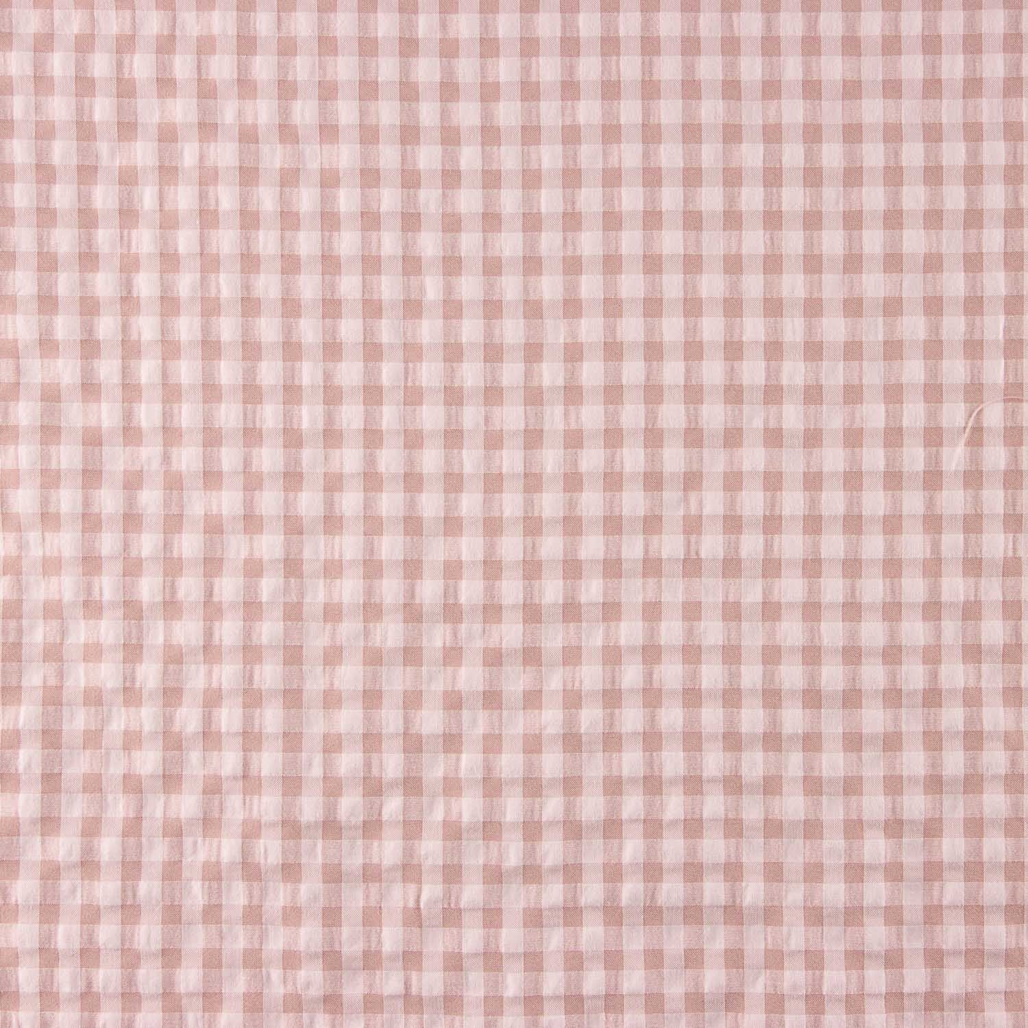 Seersucker à carreaux Vichy rose - Ribes y Casals