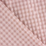 Seersucker à carreaux Vichy rose - Ribes y Casals