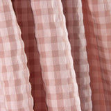 Seersucker à carreaux Vichy rose - Ribes y Casals