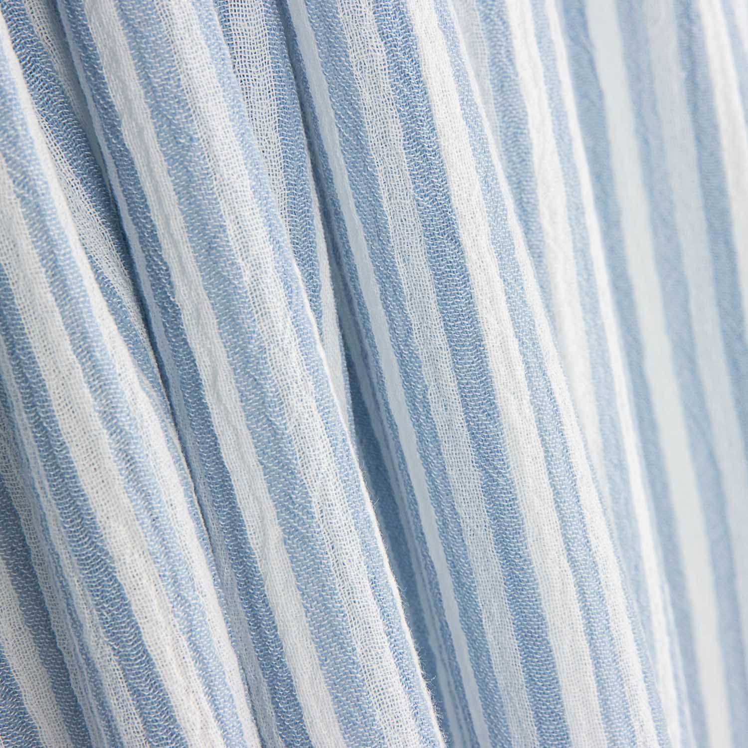 Bambula Coton Rayures Bleues et Blanches - Ribes y Casals