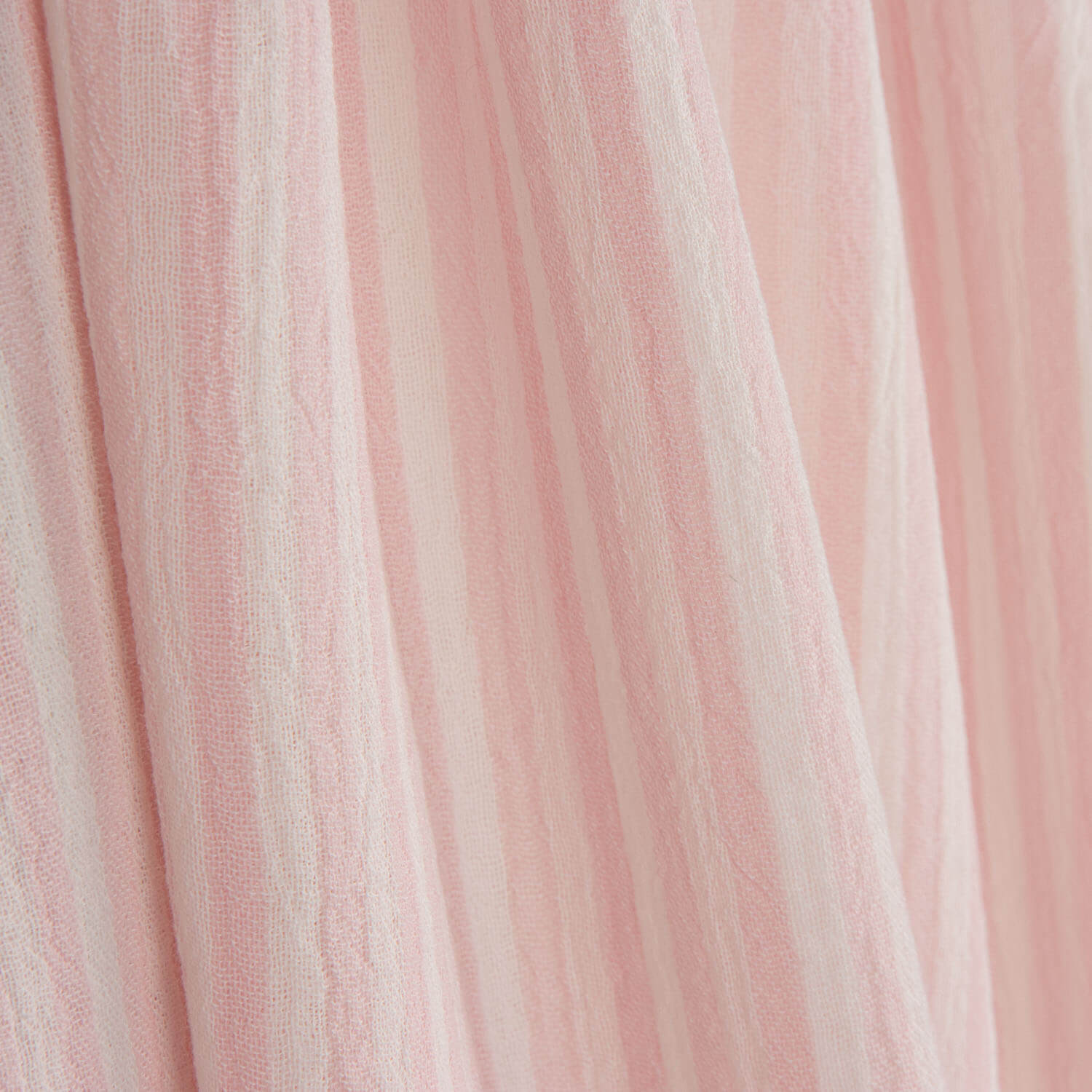Bambula Coton Rayures Rose et Blanc - Ribes y Casals
