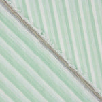 Bambula Coton Rayures Vert et Blanc - Ribes y Casals