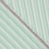 Bambula Coton Rayures Vert et Blanc - Ribes y Casals