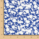 Viscose imprimée à fleurs bleues - Ribes y Casals