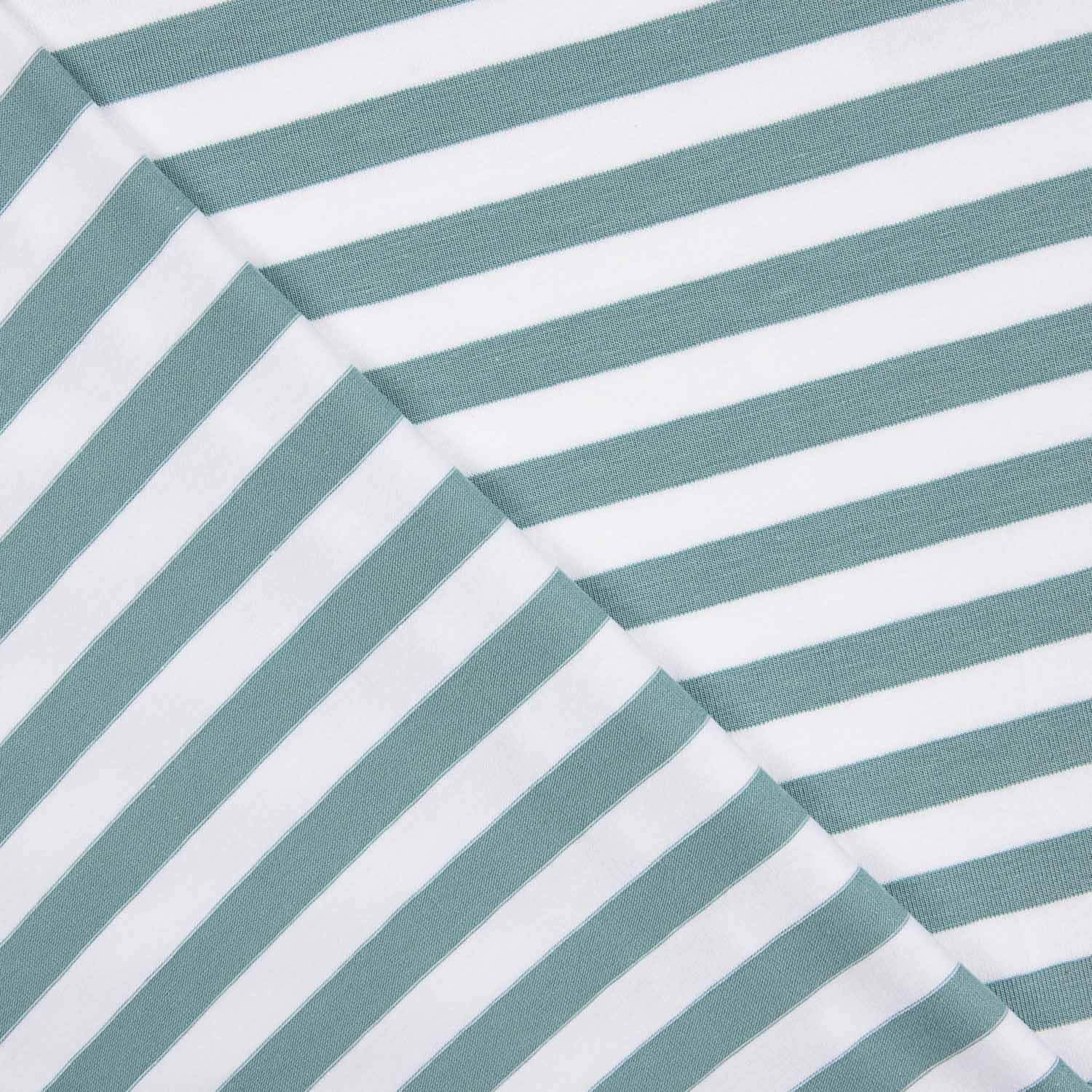 Point Coton Rayures Bleu Vert et Blanc - Ribes y Casals