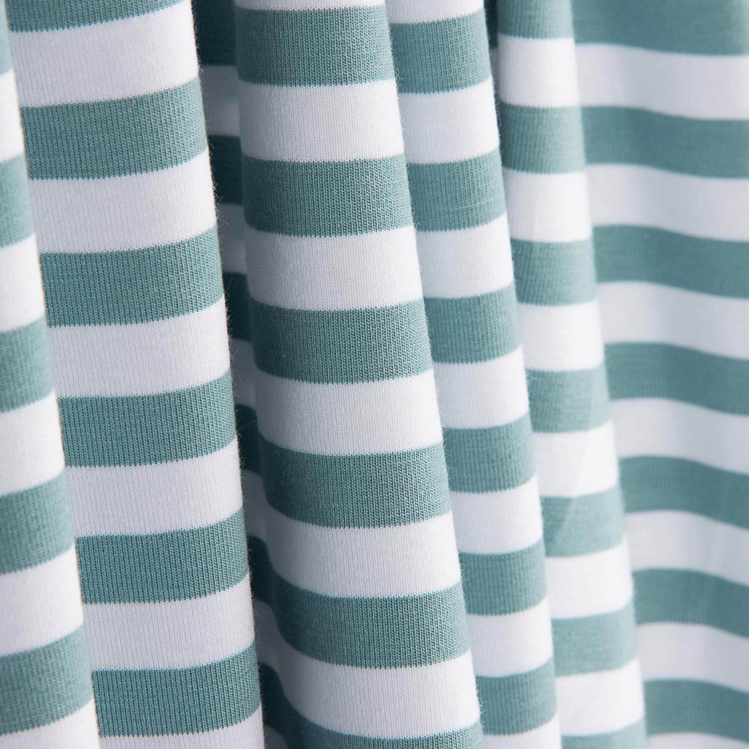 Point Coton Rayures Bleu Vert et Blanc - Ribes y Casals