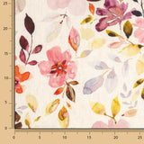Lin et viscose imprimé floral aquarelle - Ribes y Casals
