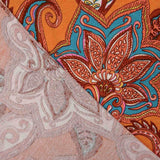 Punto Viscose Paisley Bohemien Orange - Ribes y Casals