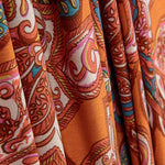 Punto Viscose Paisley Bohemien Orange - Ribes y Casals
