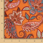 Punto Viscose Paisley Bohemien Orange - Ribes y Casals