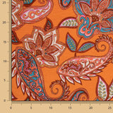 Punto Viscose Paisley Bohemien Orange - Ribes y Casals