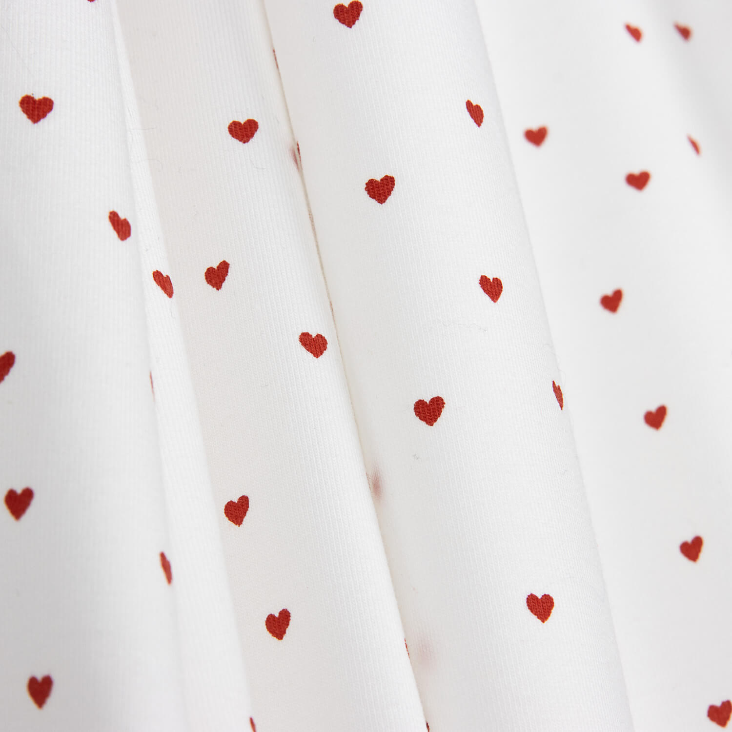 Mini Hearts Ivory en coton - Ribes y Casals