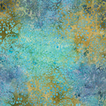 Point Coton Batik Turquoise et Ocre - Ribes y Casals
