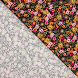 Viscose imprimée florale Boheme Noir - Ribes y Casals