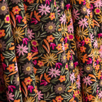 Viscose imprimée florale Boheme Noir - Ribes y Casals