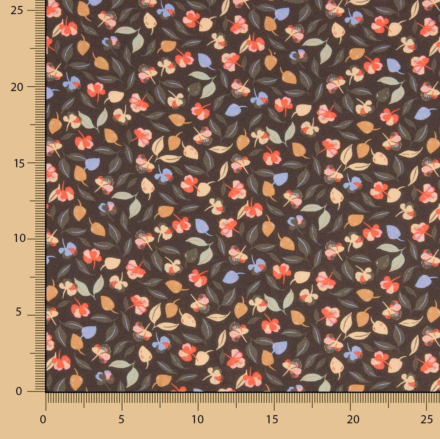 Viscose imprimée Garden Noir - Ribes y Casals