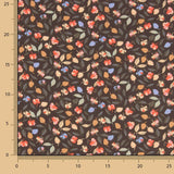 Viscose imprimée Garden Noir - Ribes y Casals