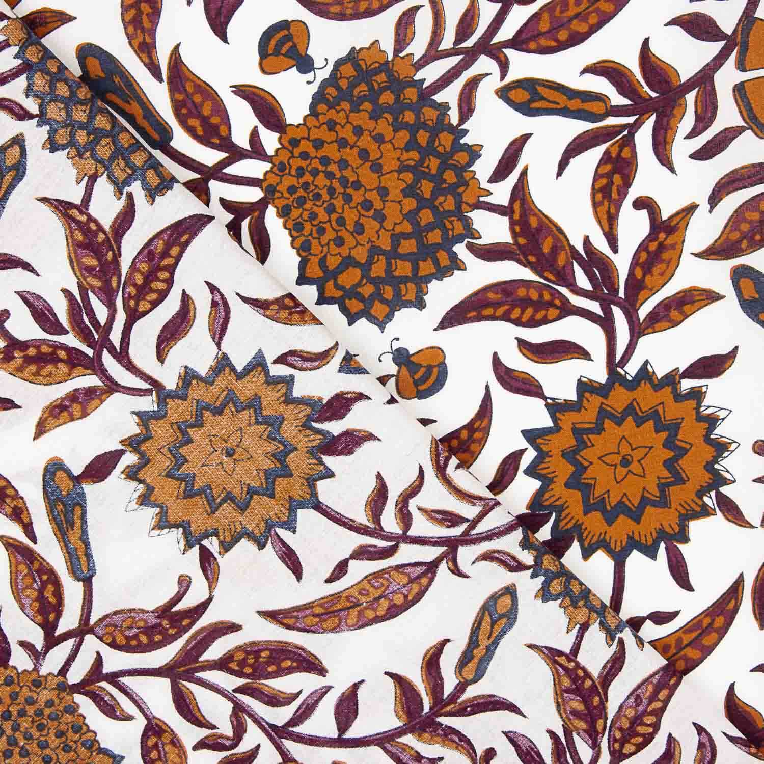 Popeline de coton Jaipur Ivoire - Ribes y Casals