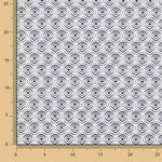 Popeline de coton Jaipur Geo Marine - Ribes y Casals