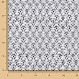 Popeline de coton Jaipur Geo Marine - Ribes y Casals